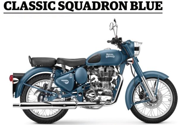 Royal Enfield Classic 500 Squadron Blue Price Specs Mileage Review Top Speed & Images