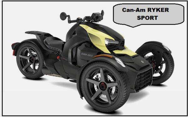 Can-Am RYKER SPORT 3 wheel motorcycle Price, Specs, Top Speed, Review, Seat Height, Weight, Horsepower