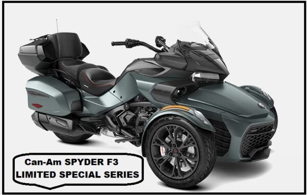 Can-Am SPYDER F3 LIMITED SPECIAL SERIES 3 wheel motorcycle Price, Specs, Top Speed, Review, Seat Height, Weight, Horsepower