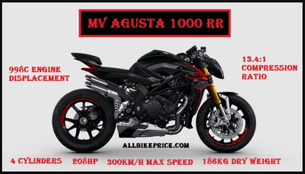 MV Agusta 1000 RR Top Speed, Price, Specs, Review, Weight, Seat Height, Horsepower