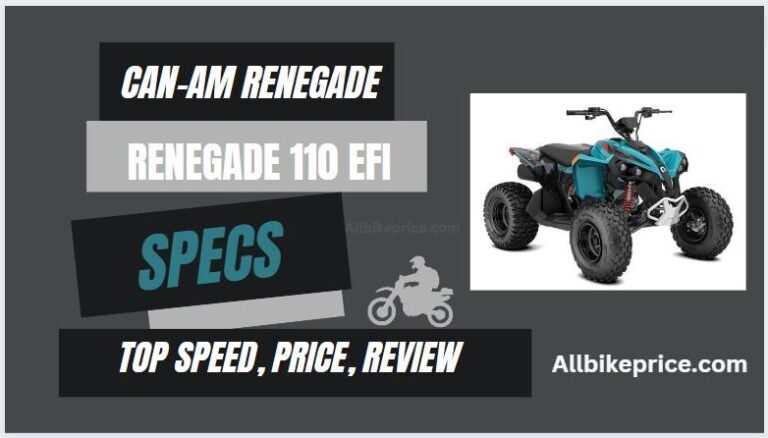 2023 Can-Am Renegade 110 EFI Specs, Top Speed, Price, Review