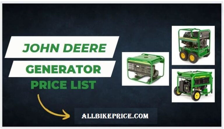John Deere Generator Price List in The USA [2024]